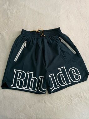 Rhude Men's Green Athletic Shorts
